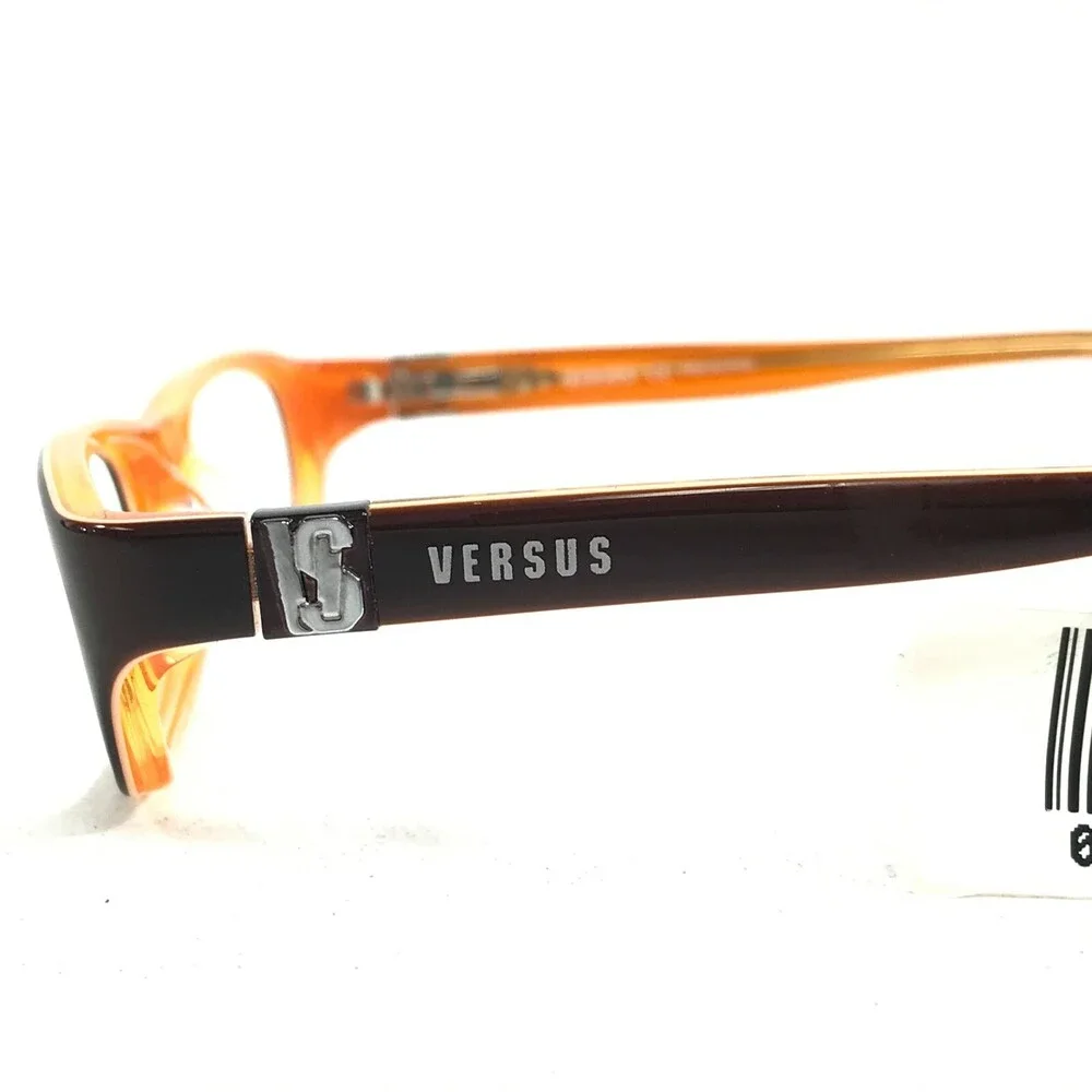 Versus by Versace Eyeglasses Frames MOD.8063 677 Brown Clear Orange 49-16-135